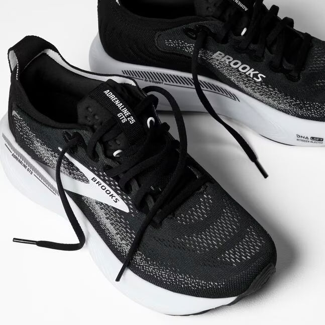 Brooks Men's Adrenaline GTS 25 - Black/Grey/White - Extra Wide (4E)