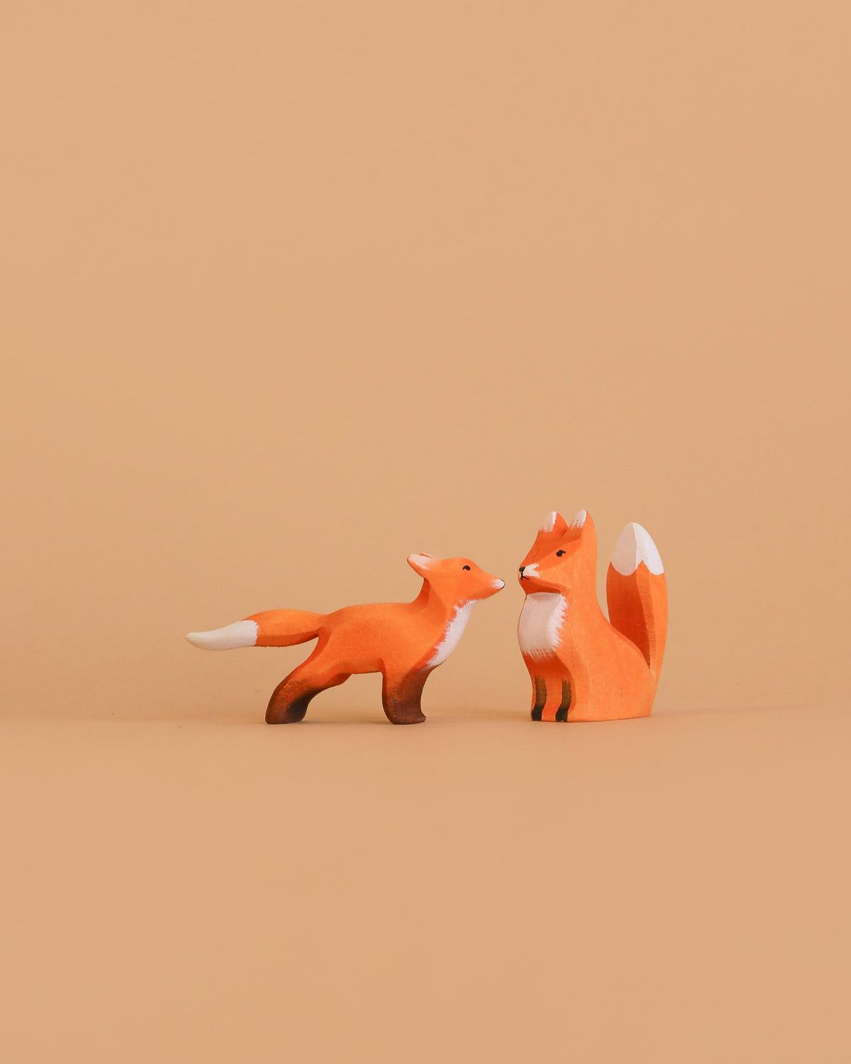 Bumbu Handmade Wooden Fox Set