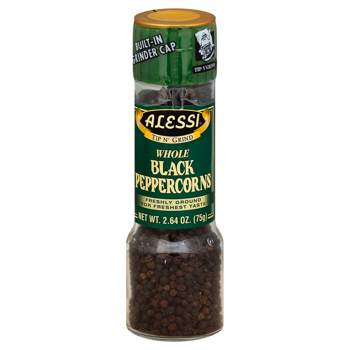 Alessi Whole Black Peppercorn Grinder 2.64 oz - 6 Pack