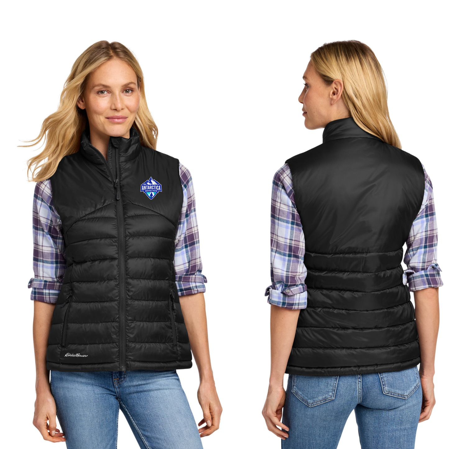 Antarctica Marathon 2027 - Eddie Bauer Women's Quilted Vest (EB513)