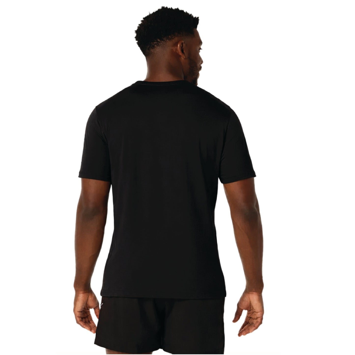 ASICS Falmouth Road Race 2026 - ASICS Men's PR Poly Cotton Short Sleeve Tee Black (2011D028)(FRR26-02)