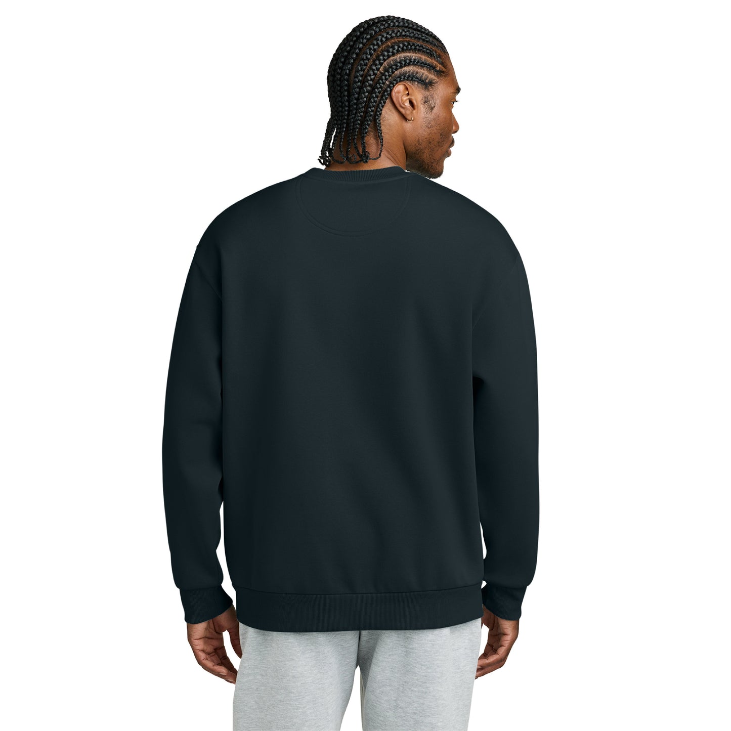 Boston 26.2 - Heavyweight Navy Blue Fleece Crew (DT6154) (HBM26-07)