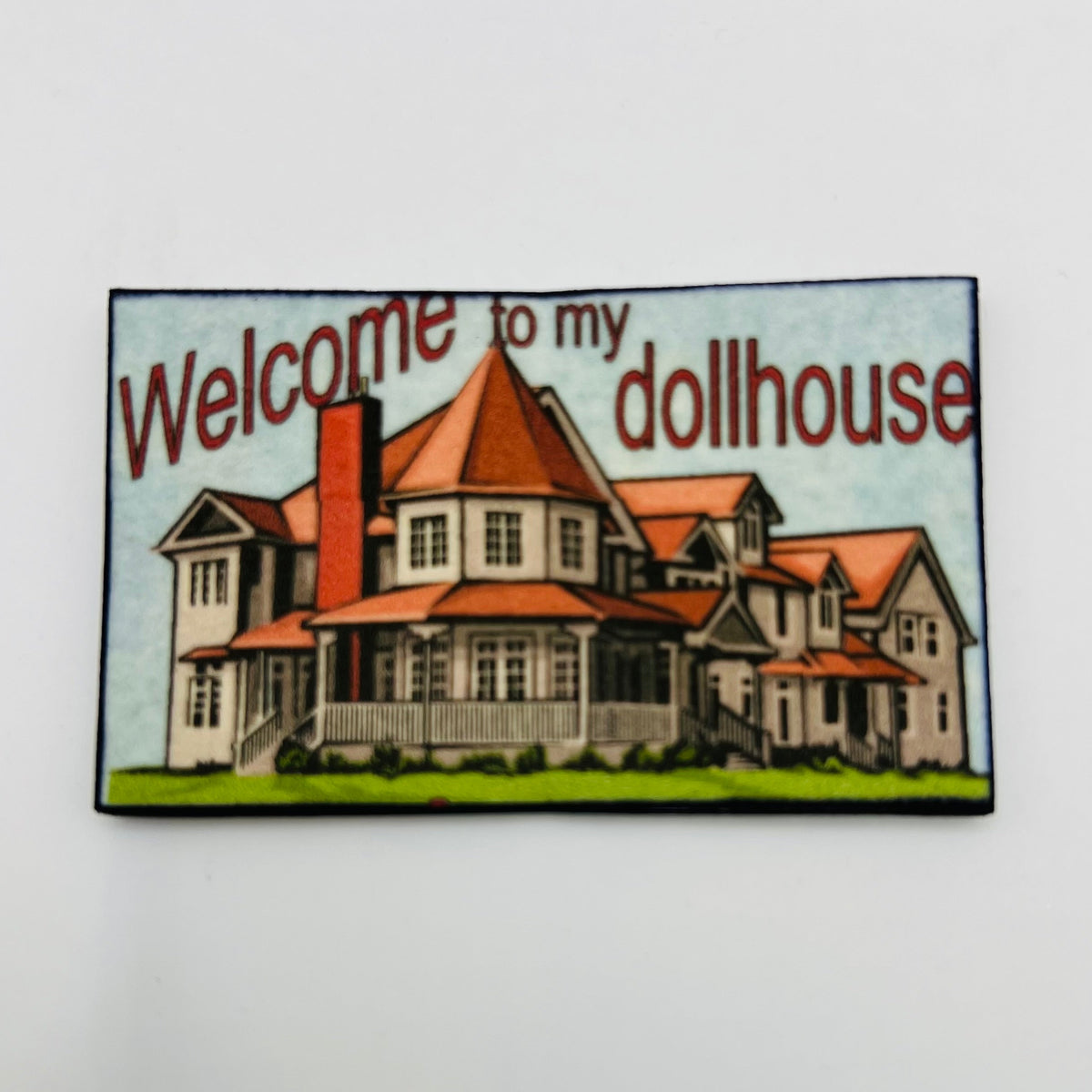 "Welcome to my Dollhouse" Welcome Mat - 1/12 Scale Miniature
