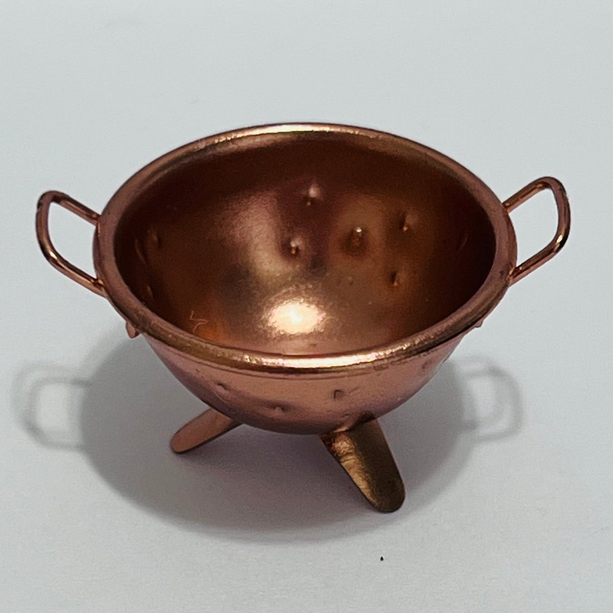 Copper Colander Strainer - 1/12 Scale Dollhouse Miniature