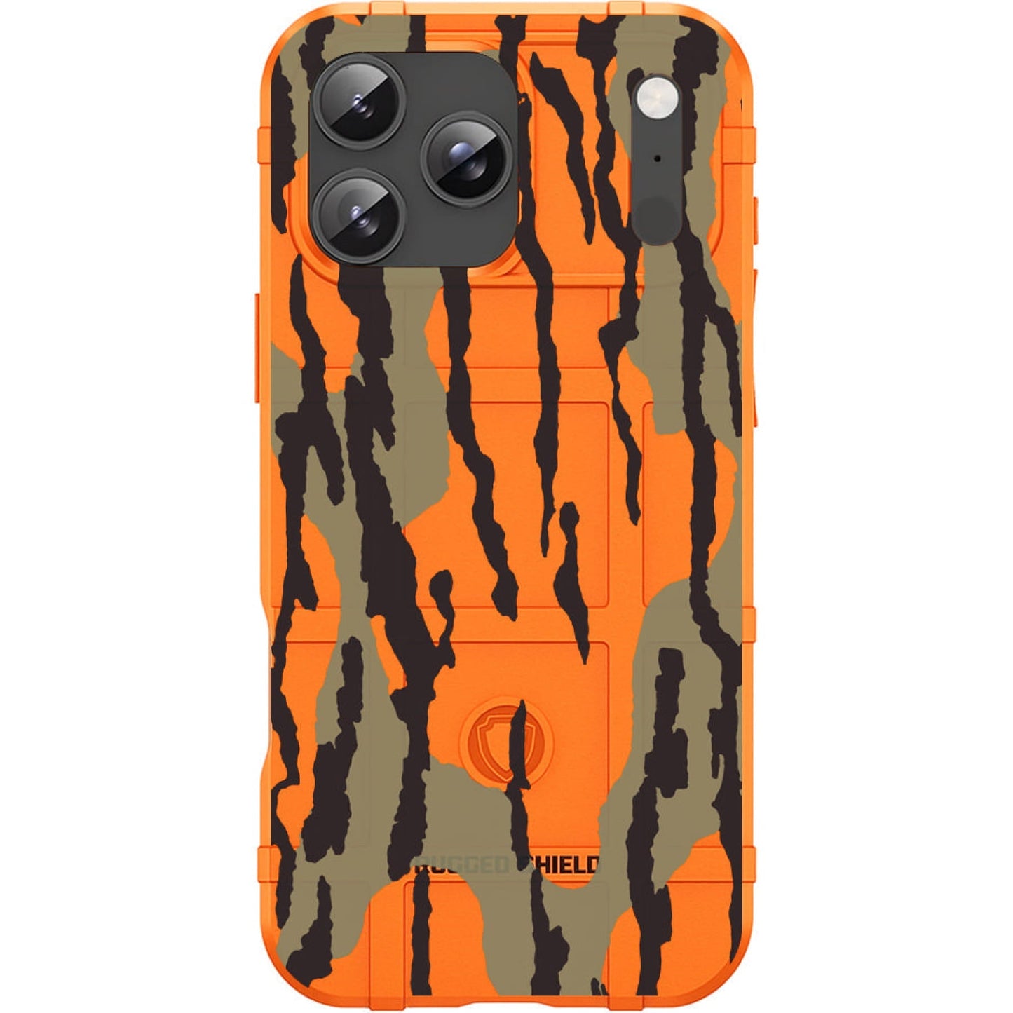 Orange Rugged Shield TPU Case with MagSafe Ring - Bottomland Design for iPhone 17 Pro & 17 Pro Max phone models