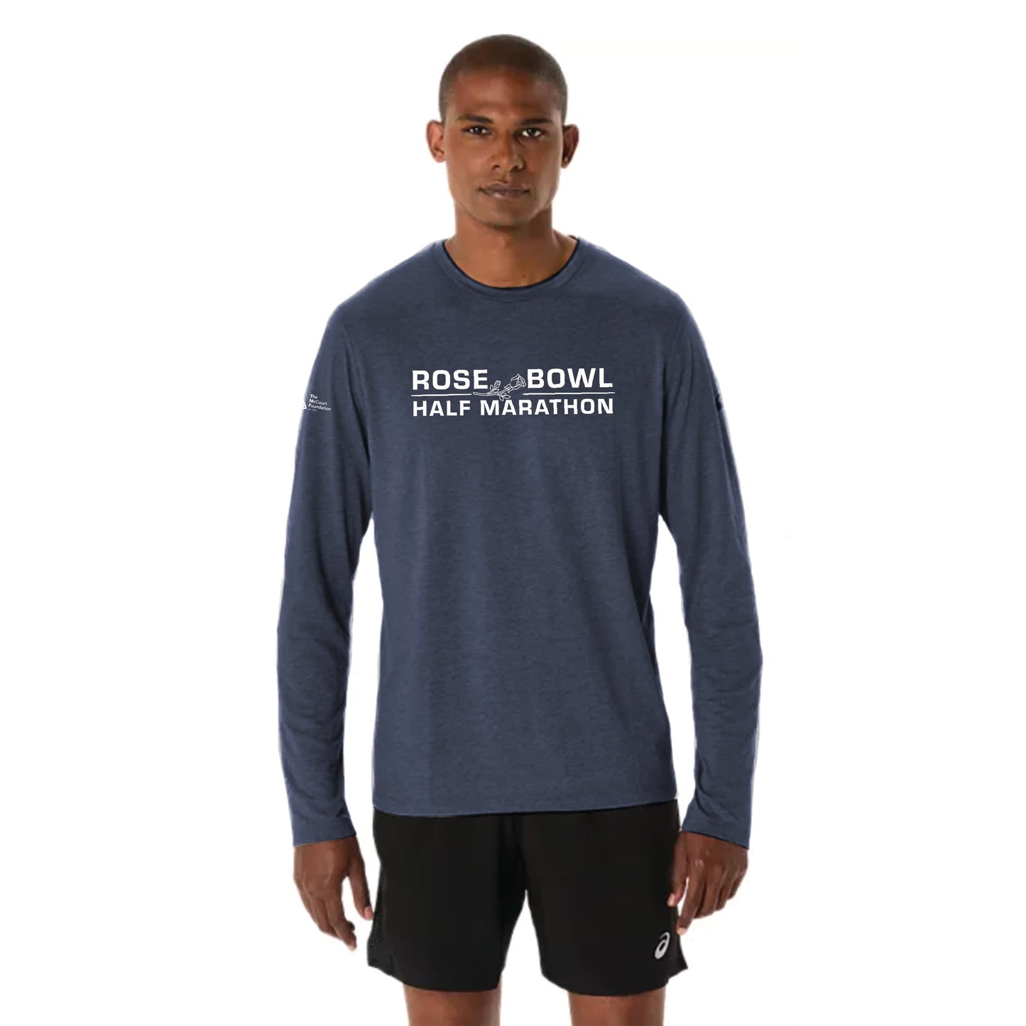 2026 Rose Bowl Half Marathon - ASICS Mens PR LS Triblend Tee (2011D378) (RB26-03)