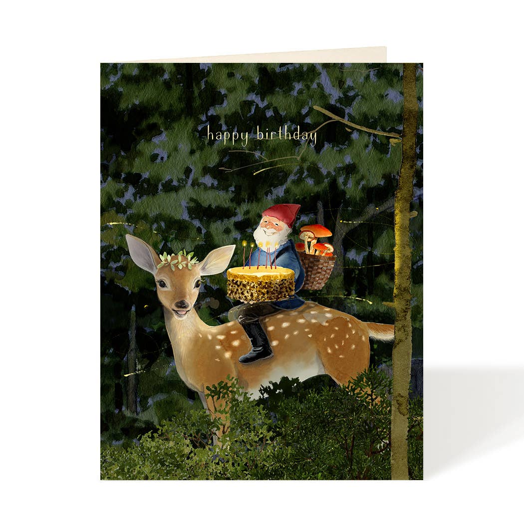 Gnome Magic - Birthday Greeting Card