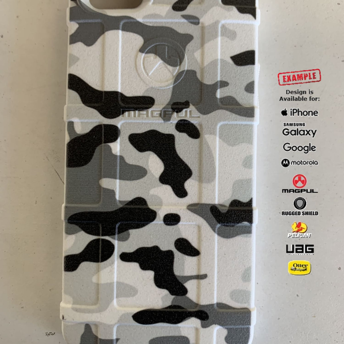 CLEARANCE - Magpul Industries Custom UV-Laser Printed Apple iPhone 5 iPhone 5S Only SNOW CAMO EGO123