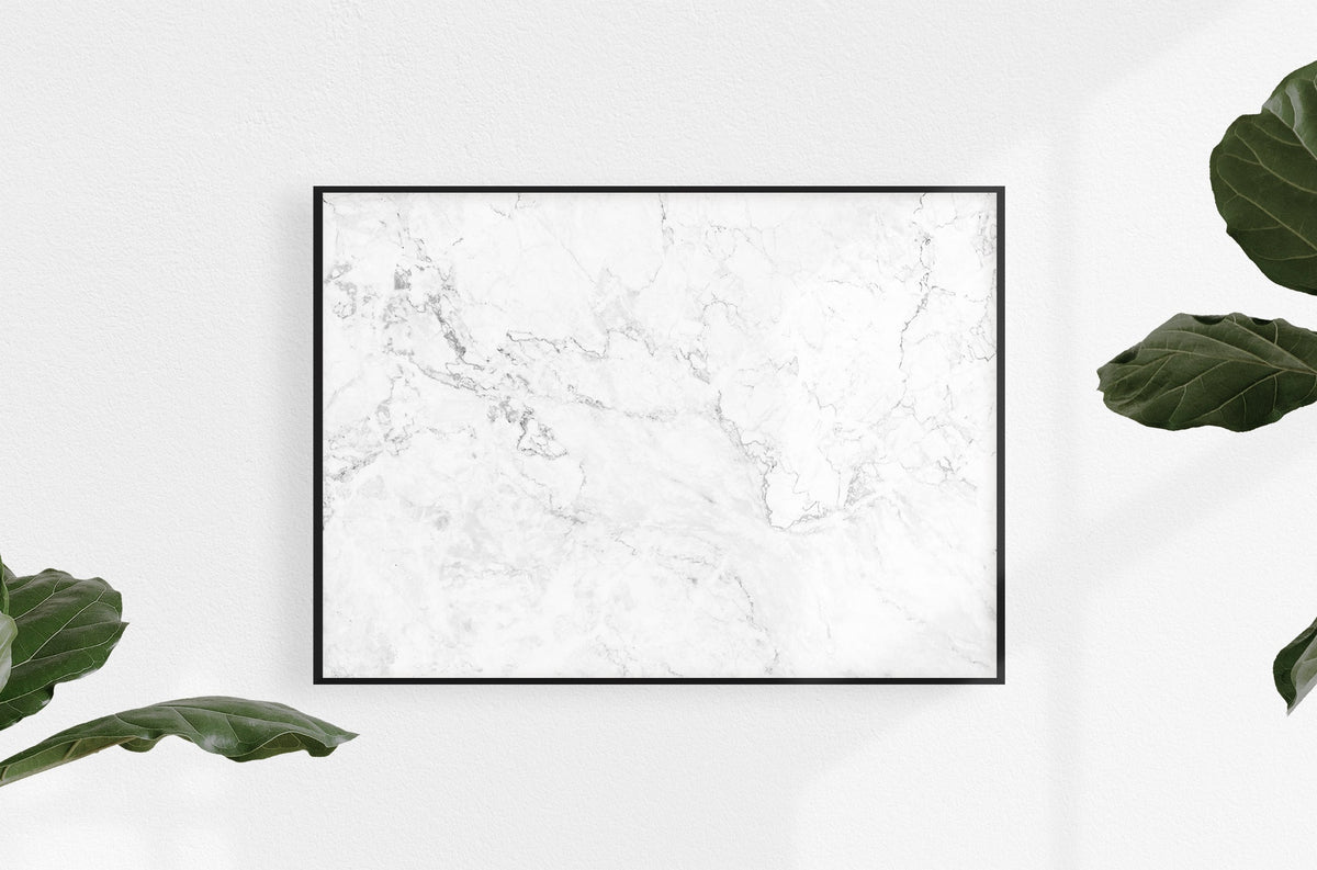 Modern Grey & White Marble Wallpaper
