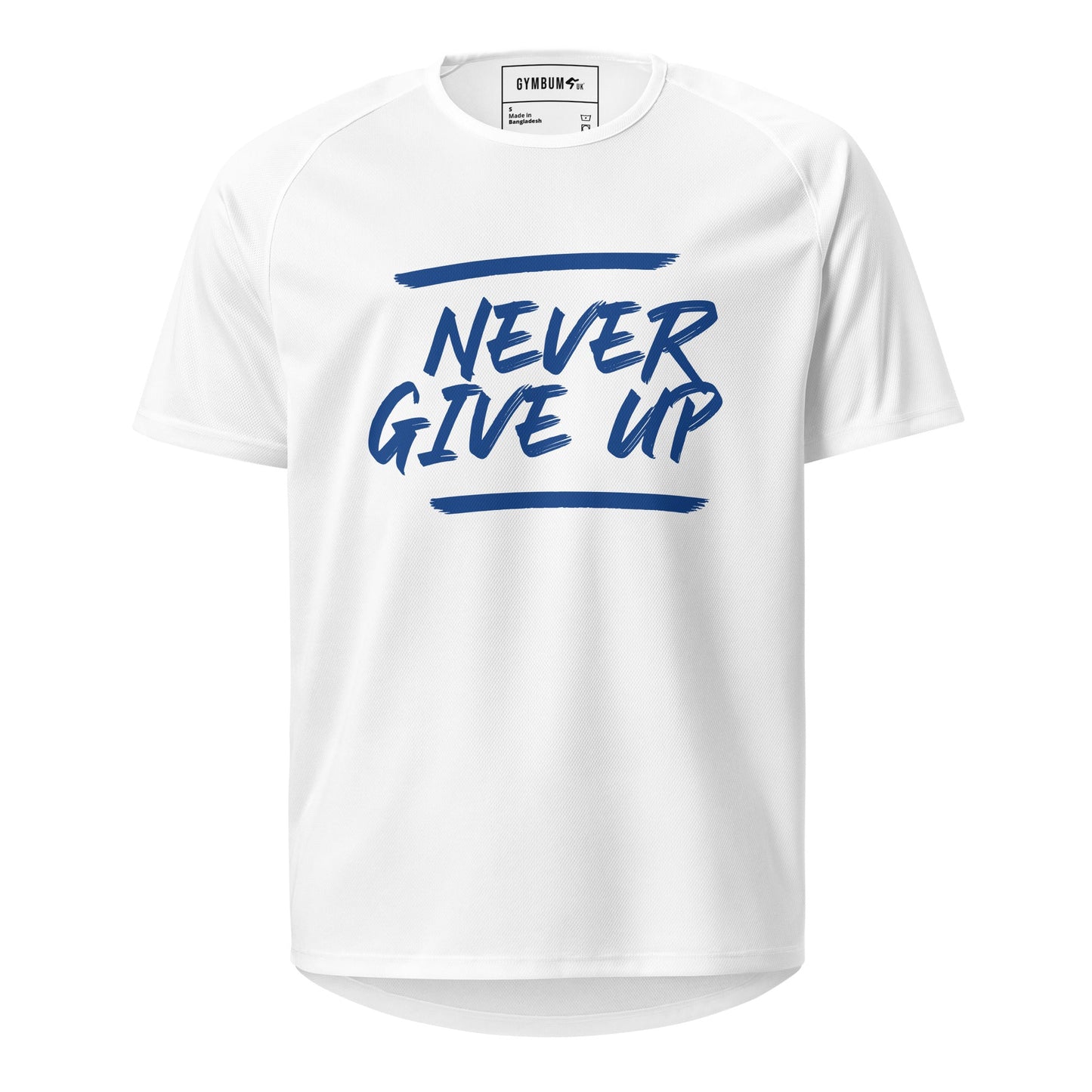 GymBum UK Never Give Up Performance T-Shirt