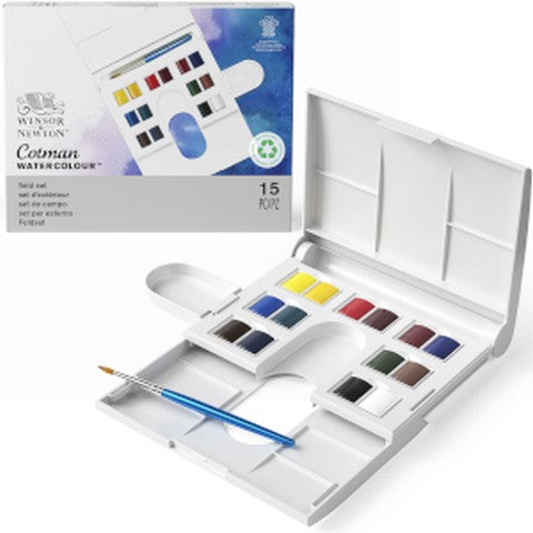 COTMAN WATERCOLOUR COMPACT HALF PAN SET
