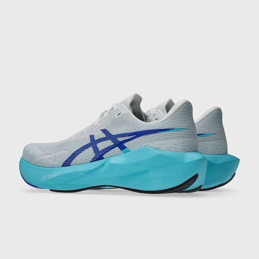 ASICS Men's NOVABLAST 6 - WHITE/ENERGY AQUA