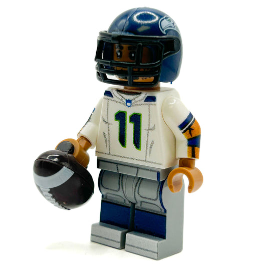 #11 WR Seattle Football Player Minifig
