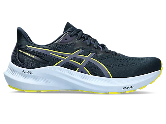 Asics Mens GT-2000 12- French Blue/Bright Yellow (1011B691-403)