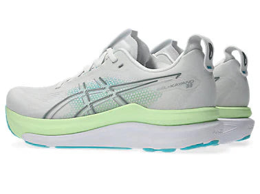 ASICS Men's GEL-KAYANO 33 - WHITE/ENERGY AQUA