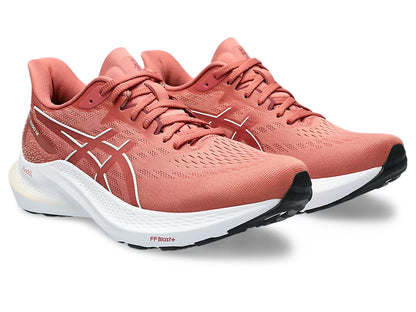 Asics Womens GT-2000 12- Light Granite/ Brisket Red (1012B506-600)