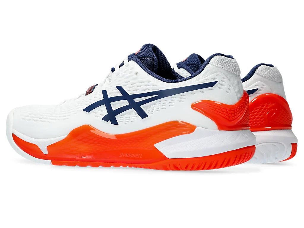 Asics Mens Gel Resolution 9 Wide-White/Blue Expanse (1041A376-102)