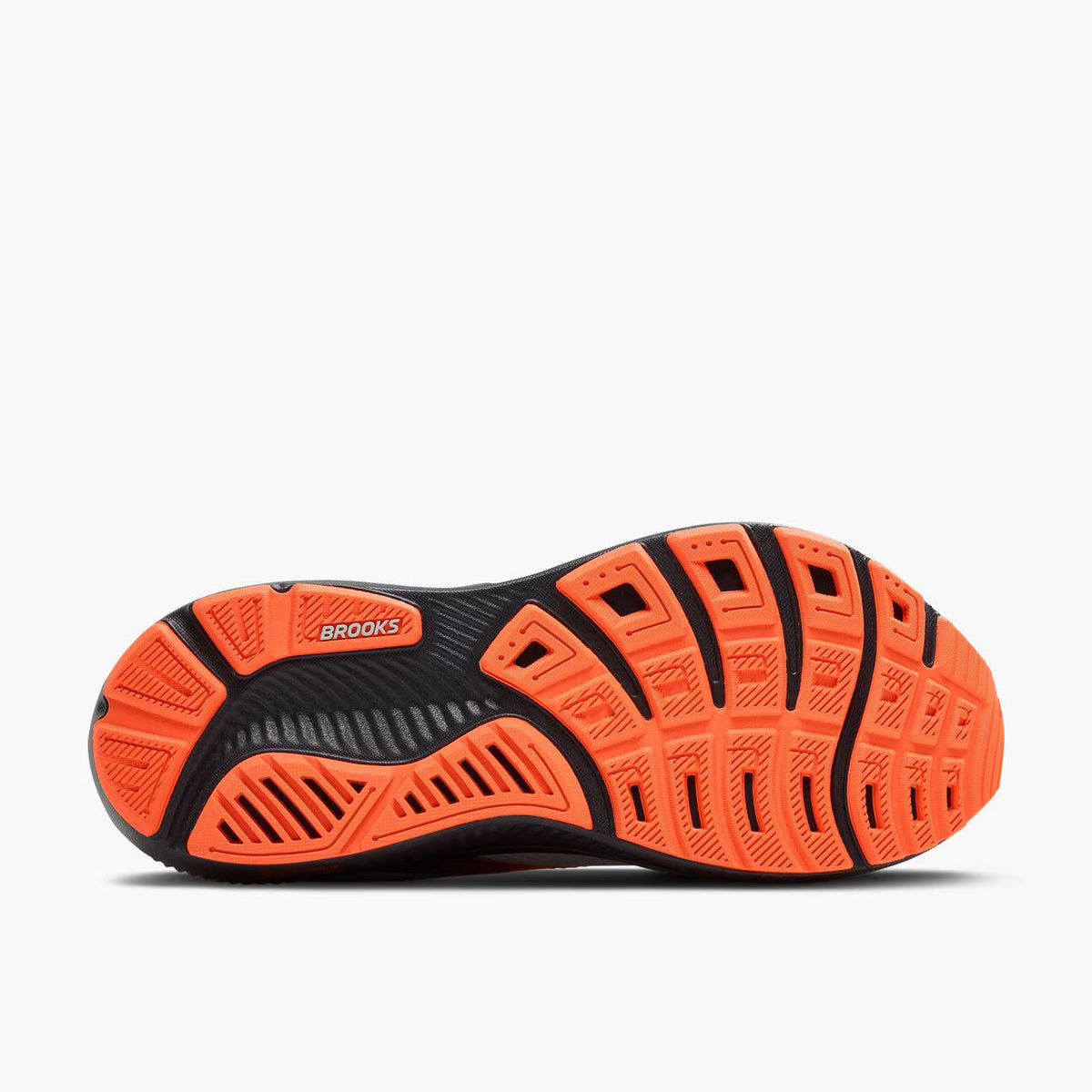 Brooks Men's Ghost 17 (Extra Wide) - Oyster Mushroom/Orange/Ebony
