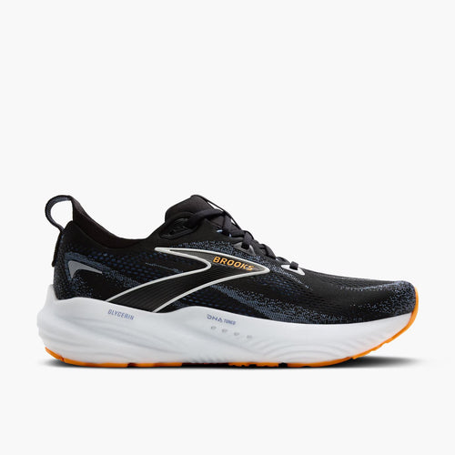 Brooks Men's Glycerin 22 (2E Wide) - Black/Country Blue/Orange Pop