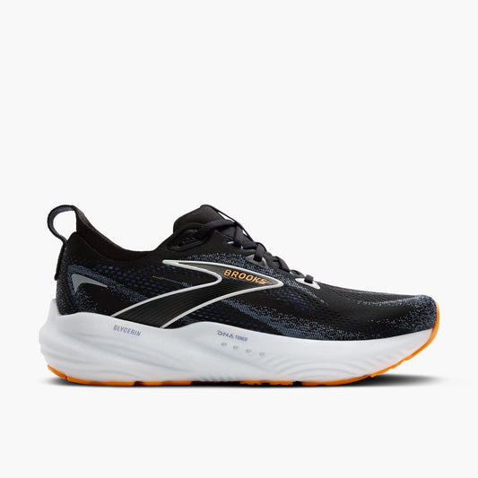Brooks Men's Glycerin 22 (2E Wide) - Black/Country Blue/Orange Pop