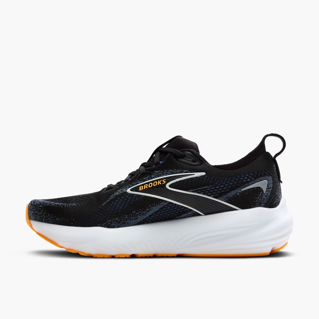 Brooks Men's Glycerin 22 (2E Wide) - Black/Country Blue/Orange Pop