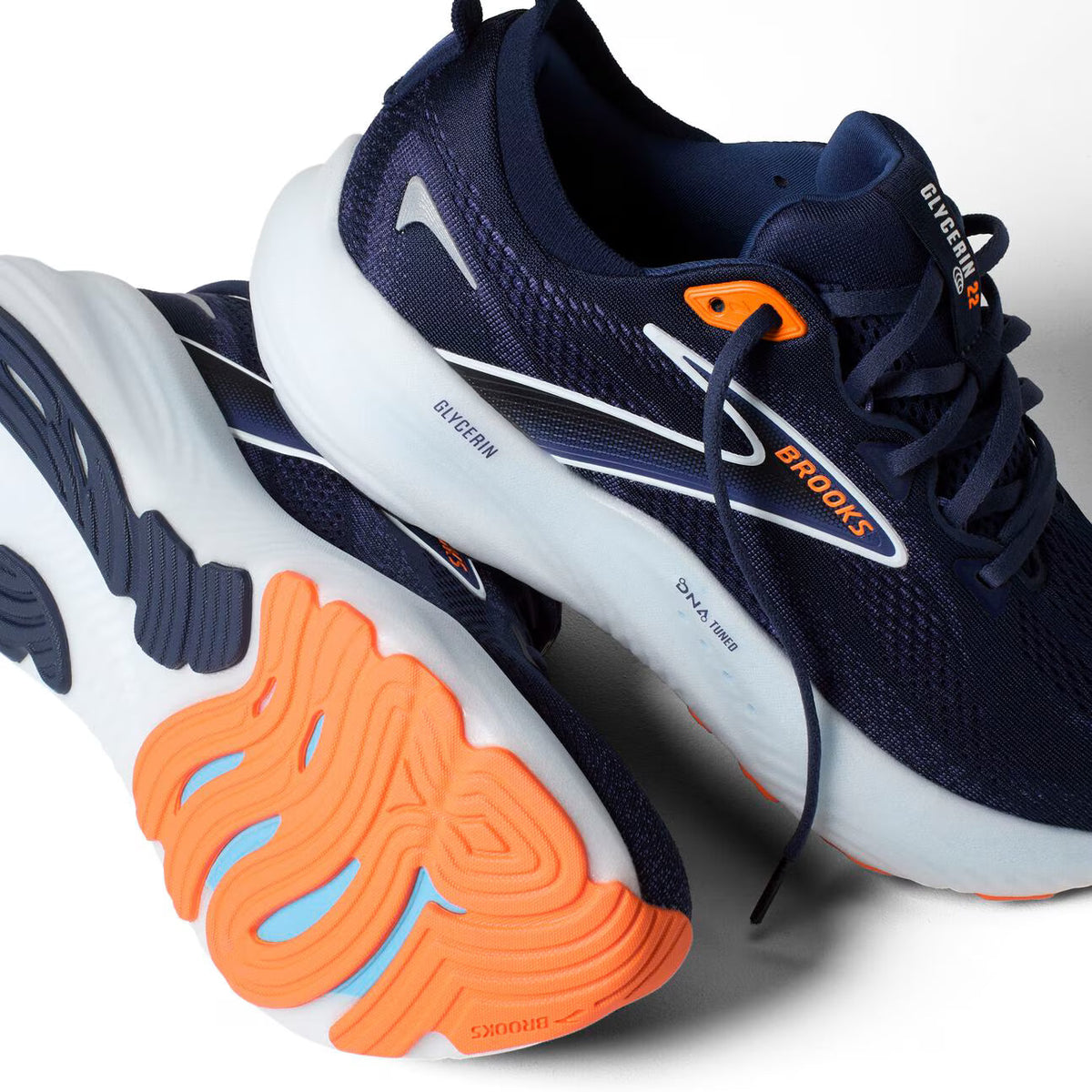 Brooks Men's Glycerin 22 - Peacoat/Blue Ribbon/Orange