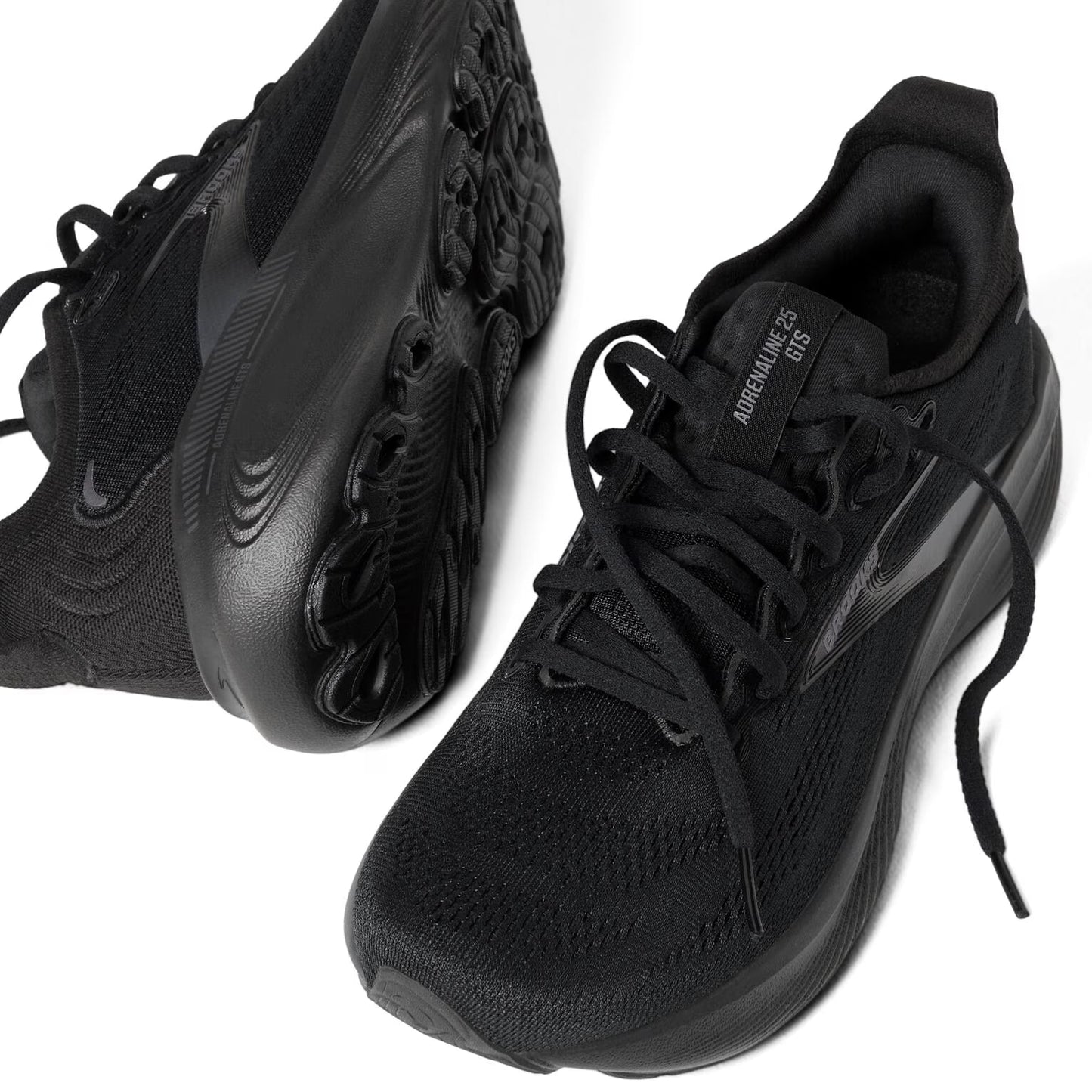Brooks Men's Adrenaline GTS 25 - Black/Black/Ebony - Extra Wide (4E)