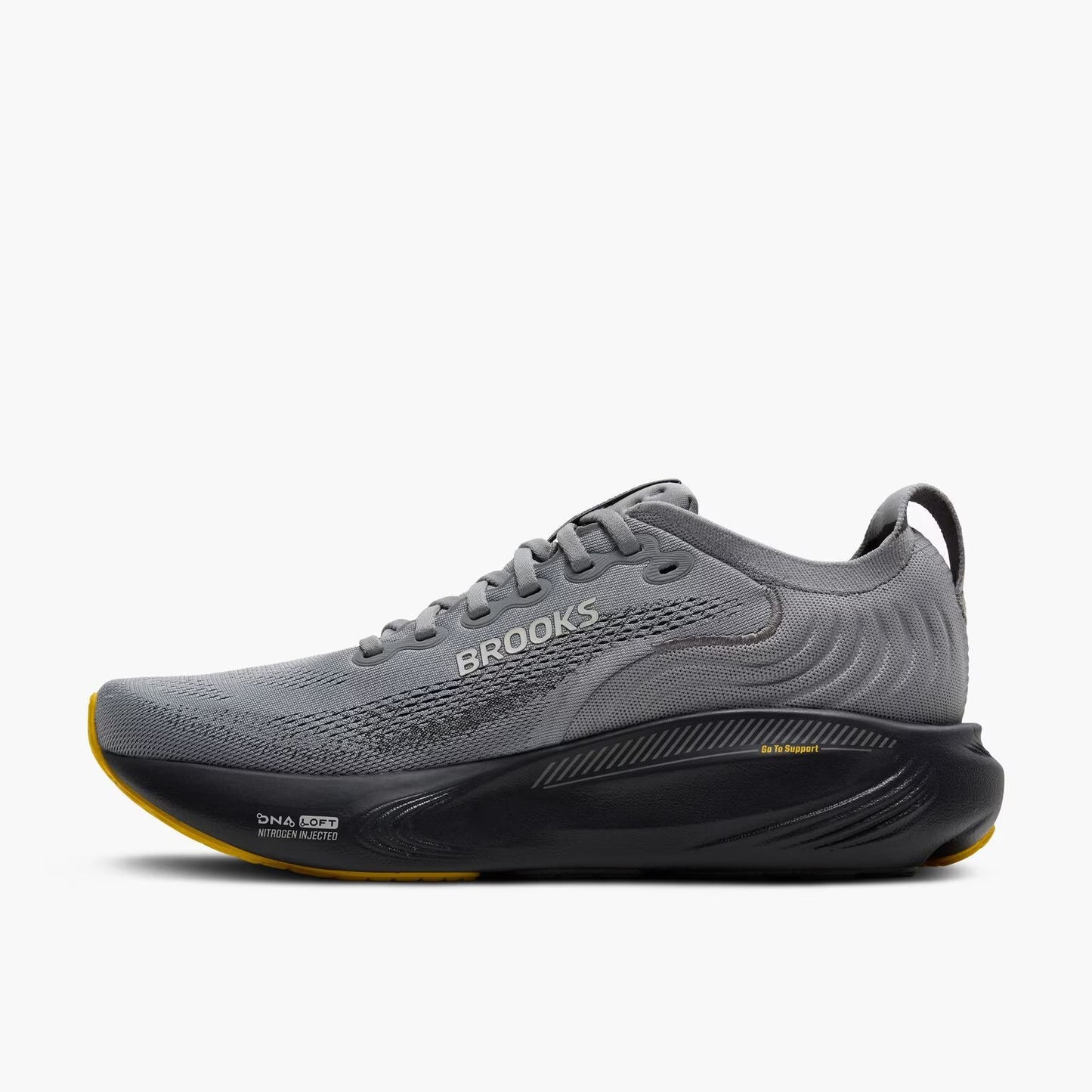 Brooks Men's Adrenaline GTS 25 - Primer Grey/Ebony/Jasmin - Narrow (B)