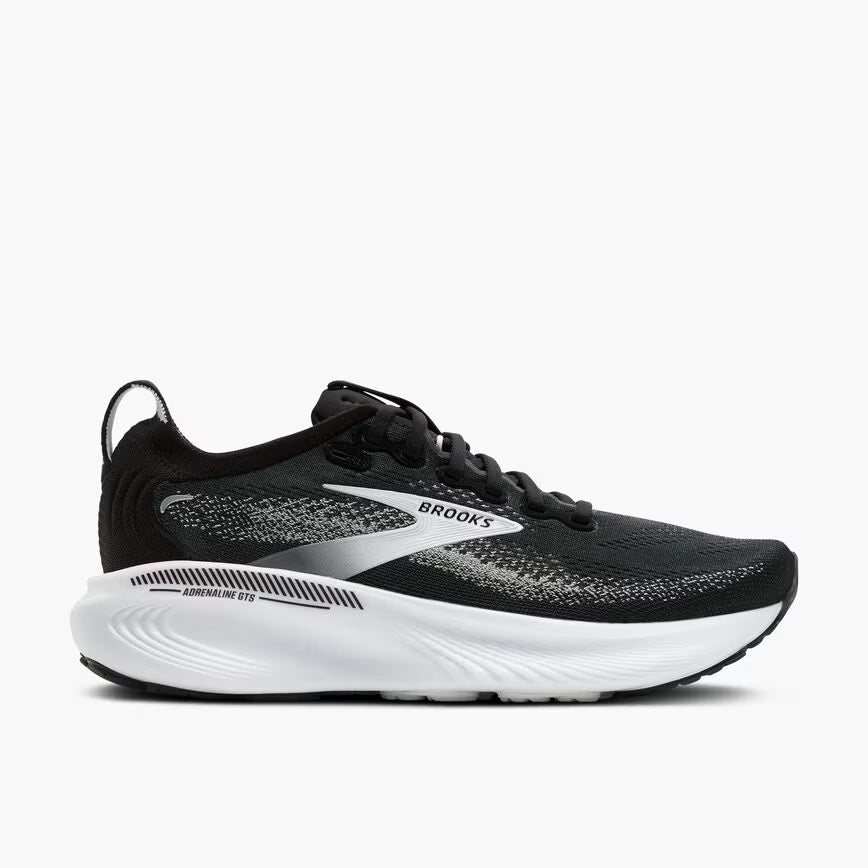 Brooks Men's Adrenaline GTS 25 - Black/Grey/White - Extra Wide (4E)