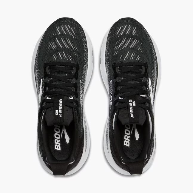 Brooks Men's Adrenaline GTS 25 - Black/Grey/White - Extra Wide (4E)