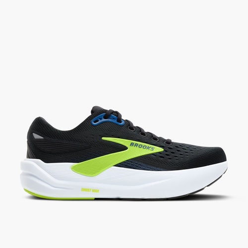 Brooks Mens Ghost Max 3 Wide - Black/ Navy/ Acid Lime (1104642E-078)