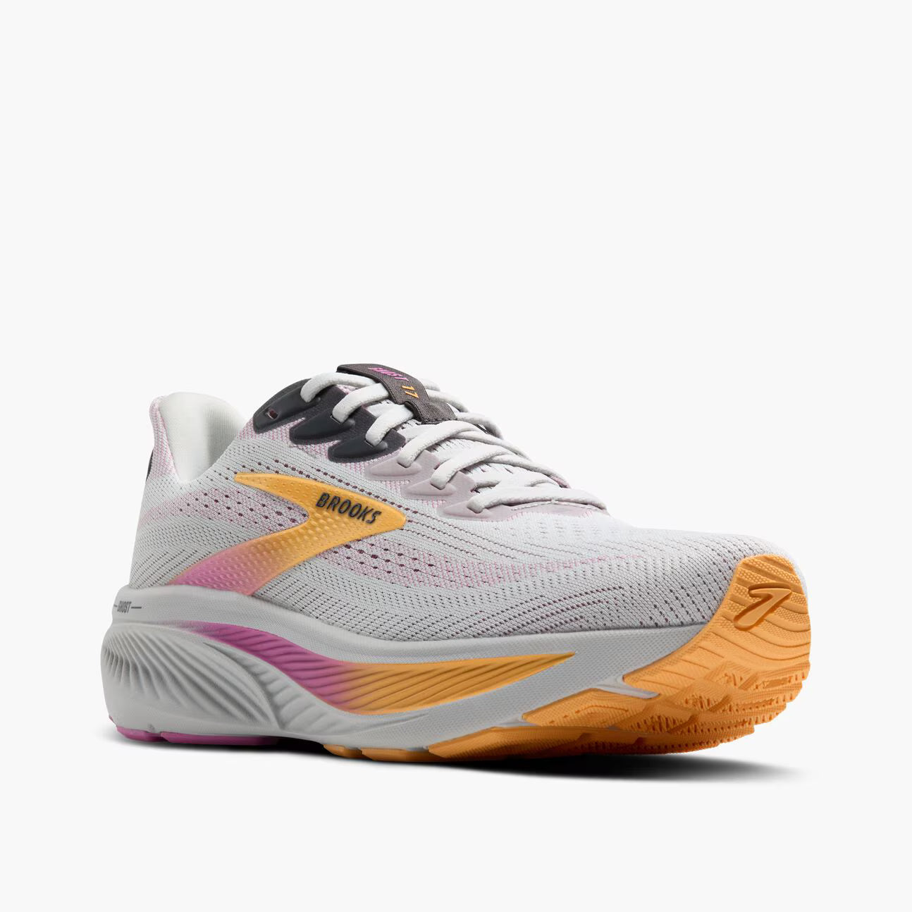 Brooks Women’s Ghost 17 (Wide) - Oyster/Apricot/Pink