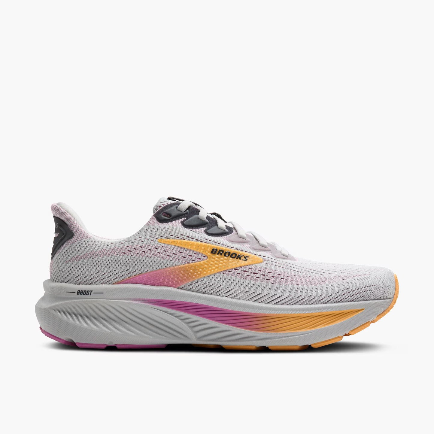 Brooks Women’s Ghost 17 (Wide) - Oyster/Apricot/Pink