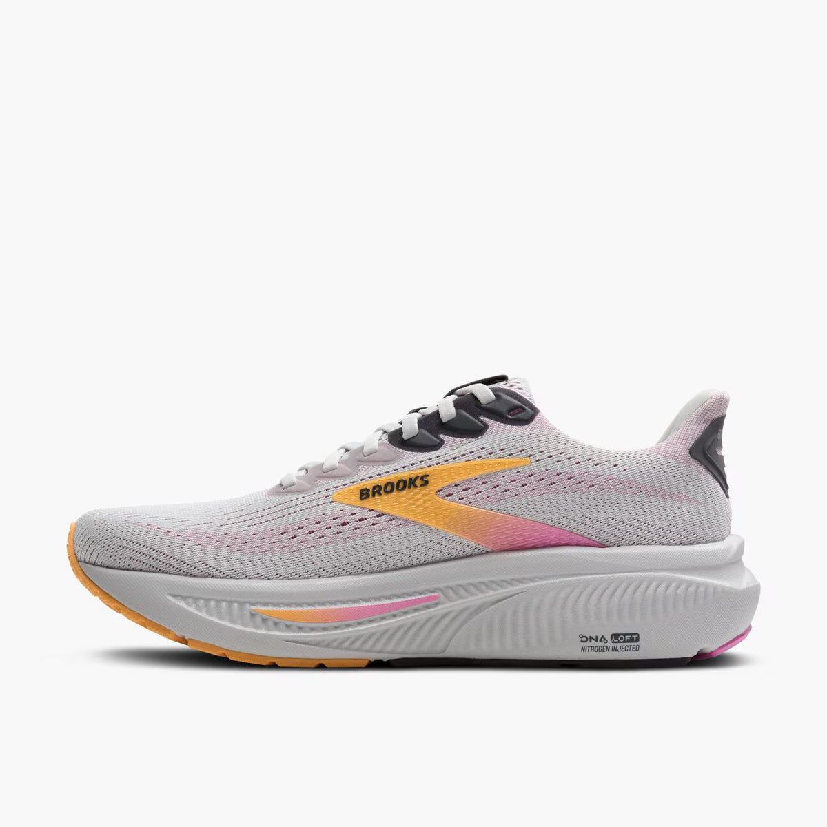 Brooks Women’s Ghost 17 (Wide) - Oyster/Apricot/Pink