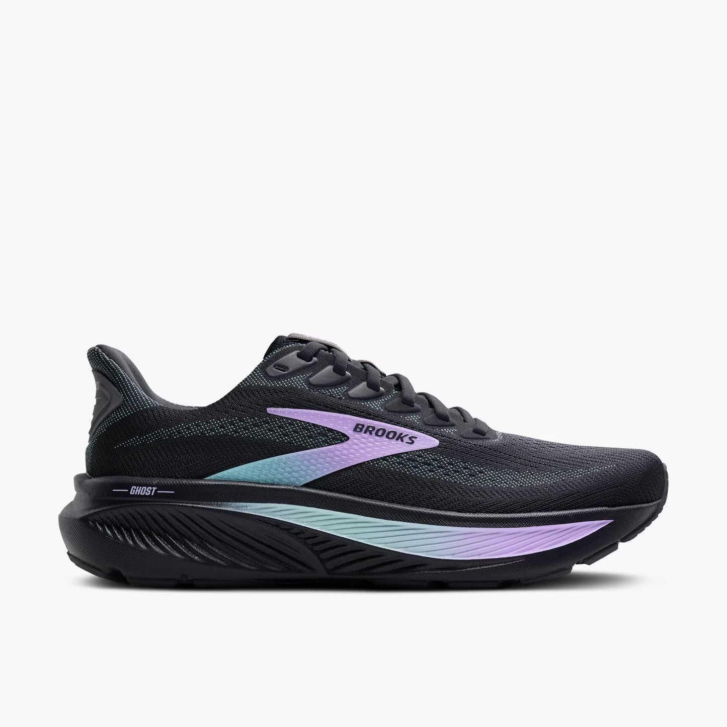 Brooks Women's Ghost 17 (Wide) - Grey/Clearwater/Purple