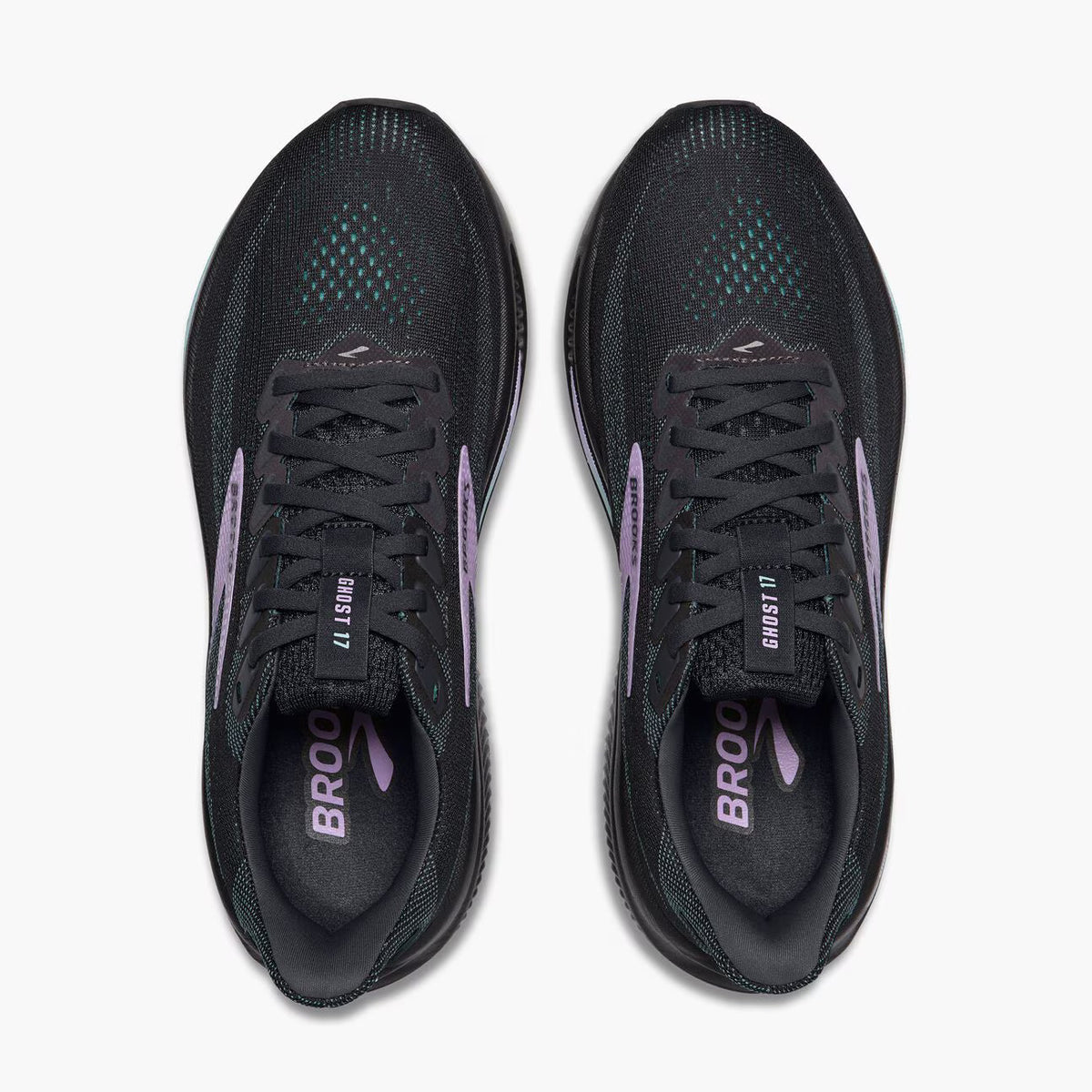 Brooks Women's Ghost 17 (Wide) - Grey/Clearwater/Purple