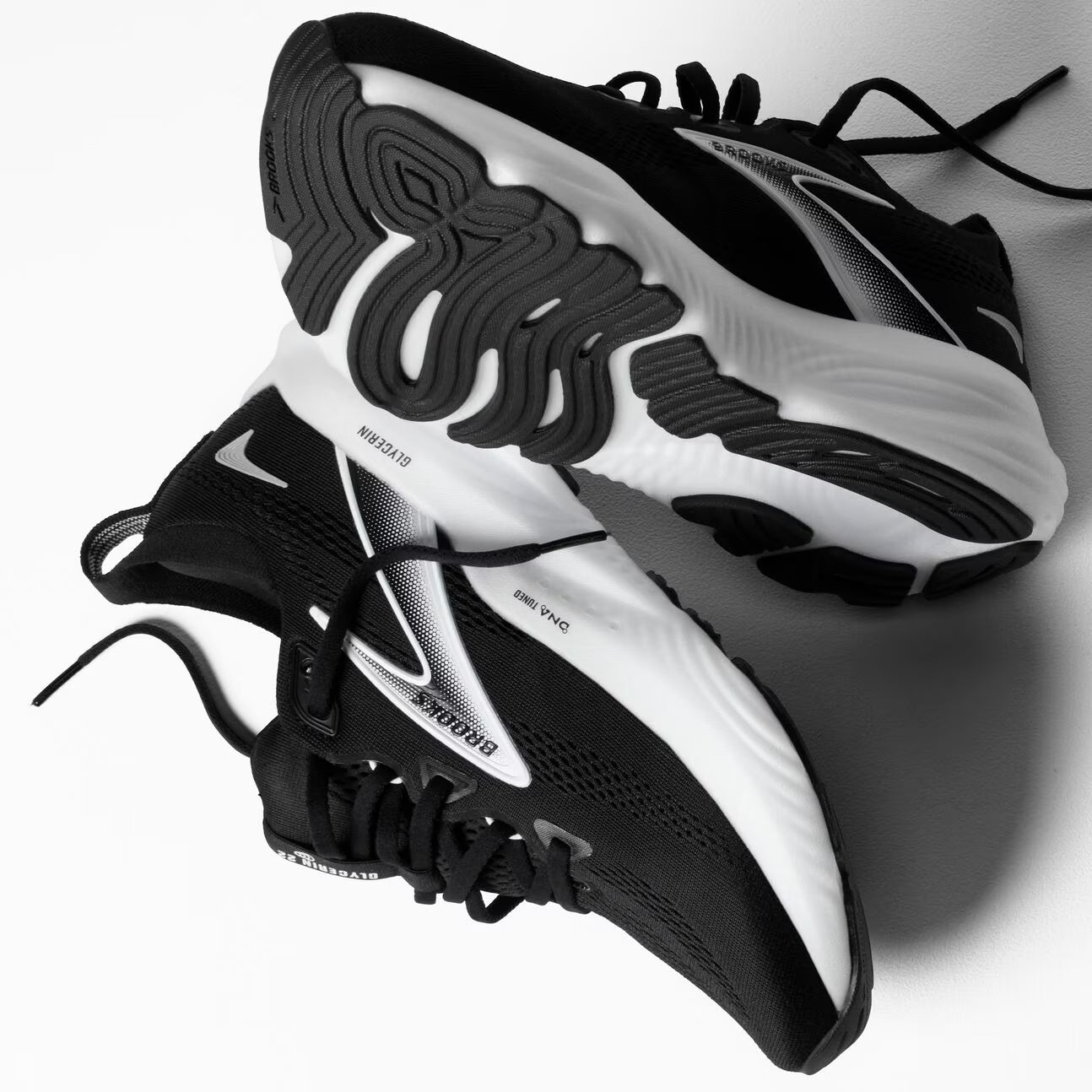 Brooks Women's Glycerin 22 (Wide) - Black/Grey/White