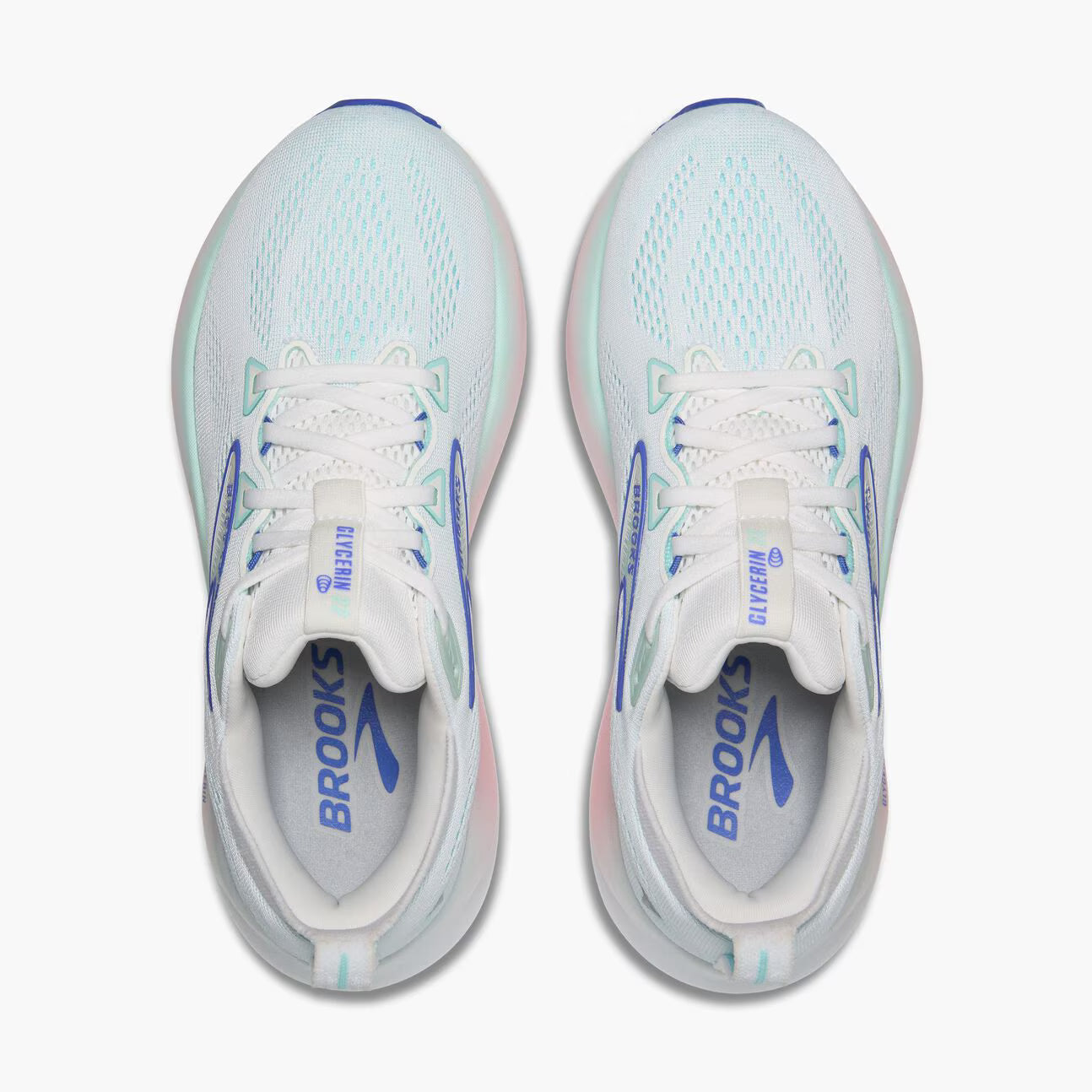 Brooks Women's Glycerin 22 - White/Limpet Shell/Amparo Blue