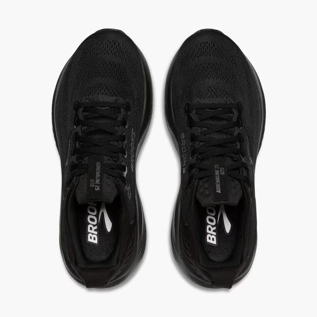 Brooks Women's Adrenaline GTS 25 - Black/Black/Ebony - Wide (D)