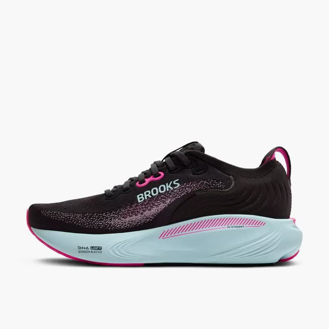 Brooks Women's Adrenaline GTS 25 - Black/Cyber Pink/Iced Aqua