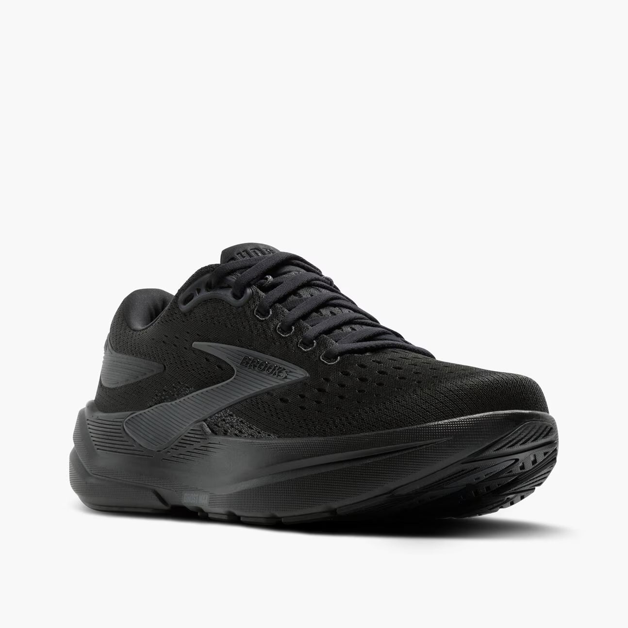 Brooks Men's Ghost Max 3 (Wide) - Black/Black/Ebony