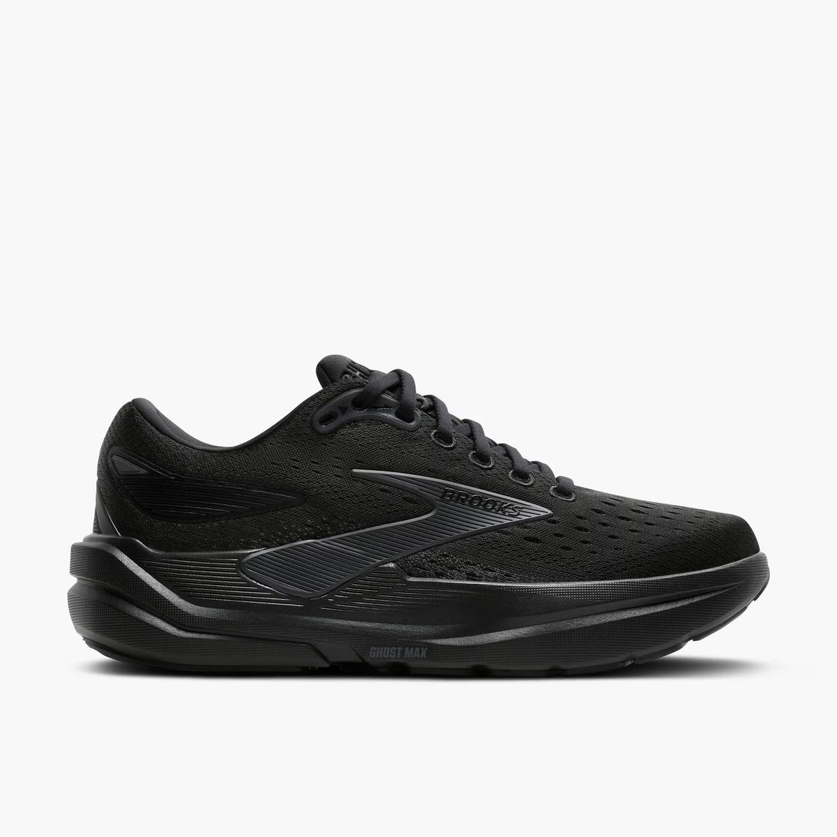 Brooks Men's Ghost Max 3 (Wide) - Black/Black/Ebony