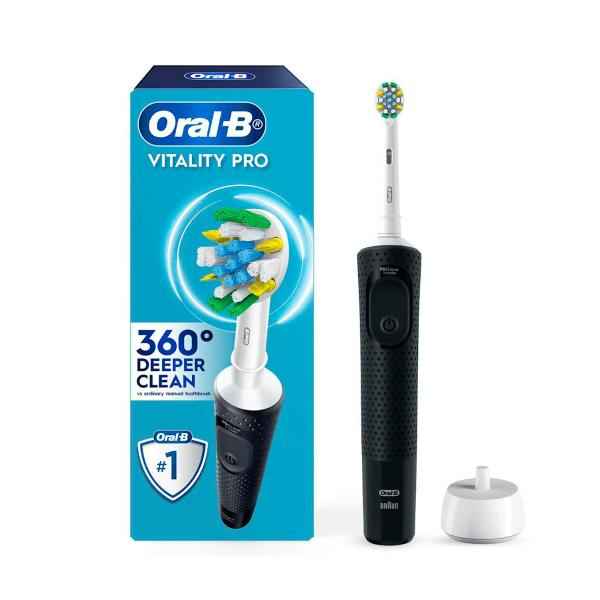 *ORAL B VITALITY PRO D/C E-TOOTHBRUSH  BLACK 1 PACK