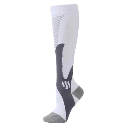 Compression Long Tube Sports Socks | Anti-Fatigue Elastic Athletic Socks for Running, Cycling & Gym | Men & Women | S–7XL