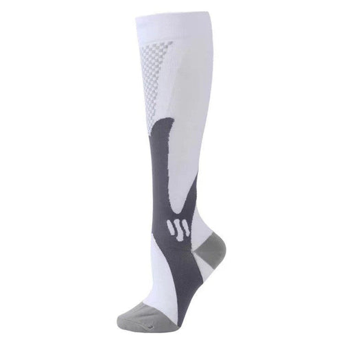 Compression Long Tube Sports Socks | Anti-Fatigue Elastic Athletic Socks for Running, Cycling & Gym | Men & Women | S–7XL