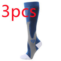 Compression Long Tube Sports Socks | Anti-Fatigue Elastic Athletic Socks for Running, Cycling & Gym | Men & Women | S–7XL