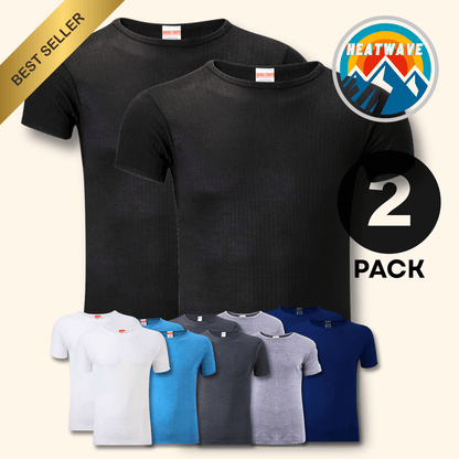 2 Pack Men's Thermal Underwear T Shirt