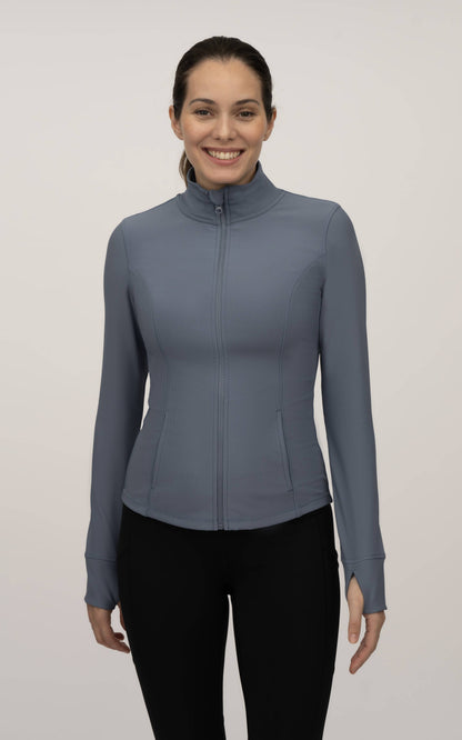 90 Degree by Reflex - Ribbed Full Performance Full Zip Jacket