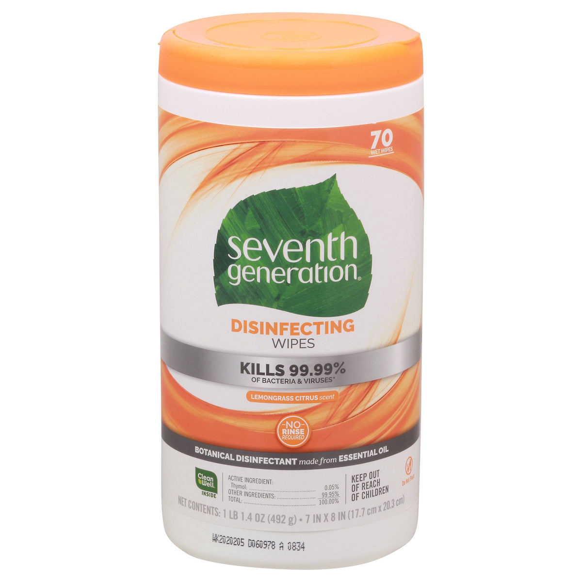 7th Generation Disinfecting Wipes - 70 CT 6 Pack