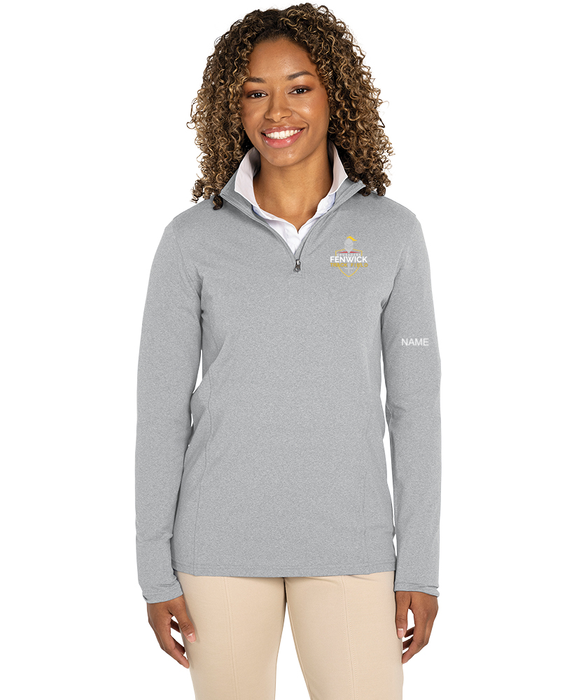Bishop Fenwick Track & Field - WOMEN'S HEATHERED ECO-LOGIC STRETCH QUARTER ZIP - 5468
